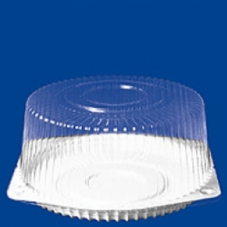 Тортницы пластиковые  Упаковка для торта круглая Т 245 КРЫШКА 1/150