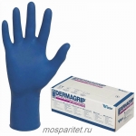 Перчатки резиновые  Перчатки резиновые синие HIGH-RISK L 1/25пар/10