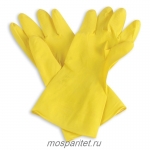Перчатки резиновые  Перчатки хоз. XL с хлопковым напылением (12)