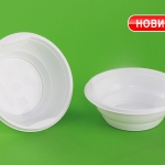 Тарелки пластиковые  Тарелка суповая СП белая PP 1/50/1000